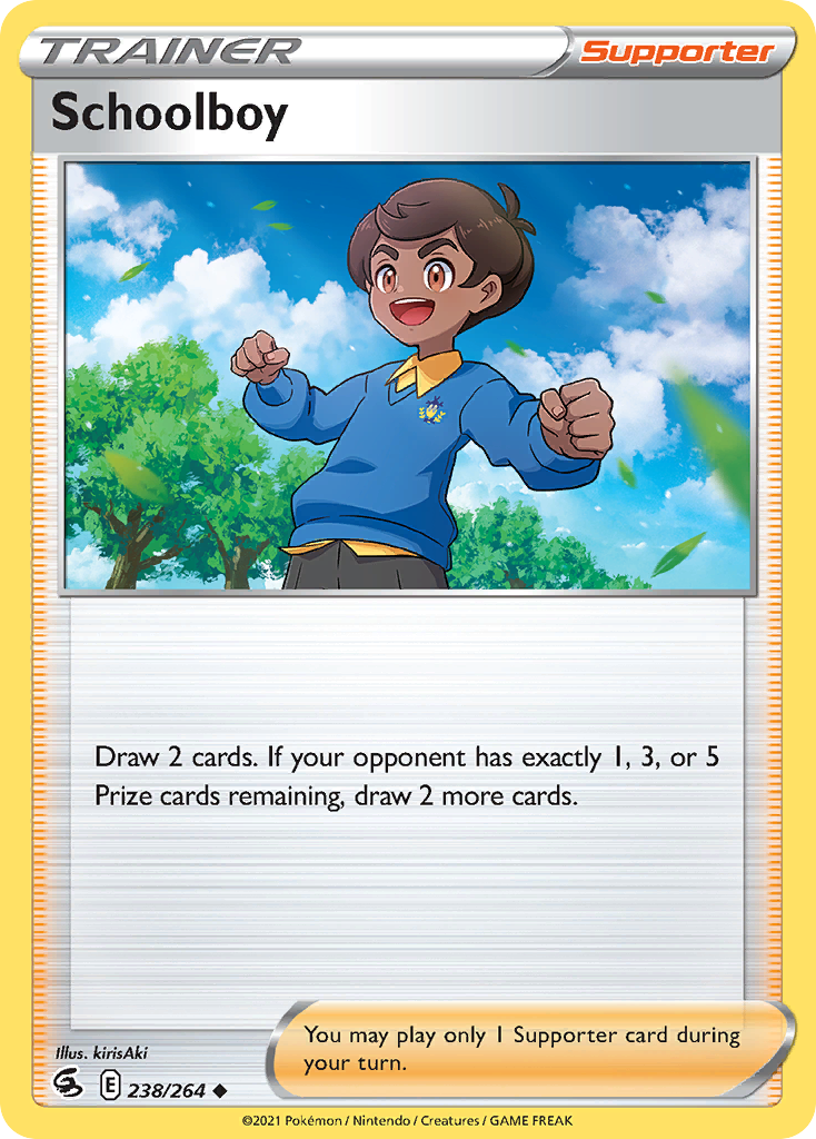 Pokémonkaart 238/264 - Schoolboy - Fusion Strike - [Uncommon]