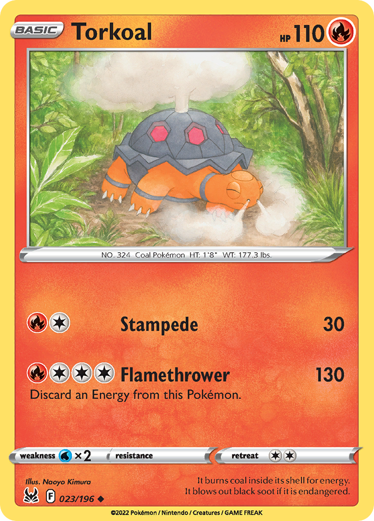 023/196 - Torkoal - Reverse Holo - [Uncommon]