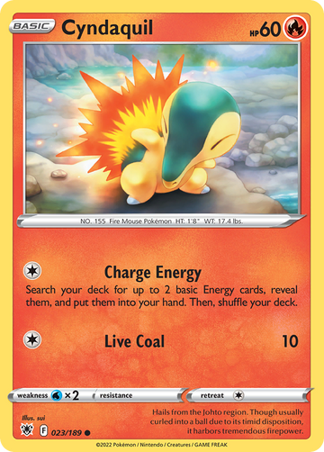 023/189 - Cyndaquil - Reverse Holo - [Common]