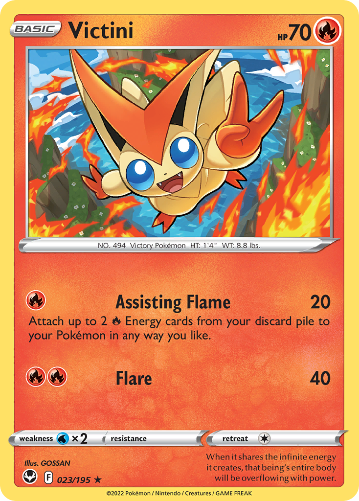 023/195 - Victini - [Rare] - Reverse Holo