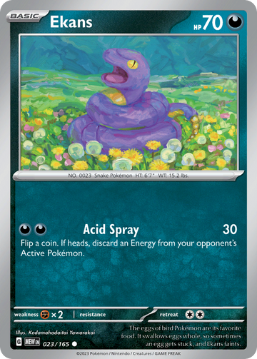 023/165 - Ekans - [Common] - Reverse Holo