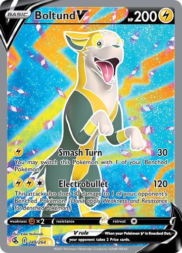 Pokémonkaart 249/264 - Boltund V - Fusion Strike - [Rare Ultra]