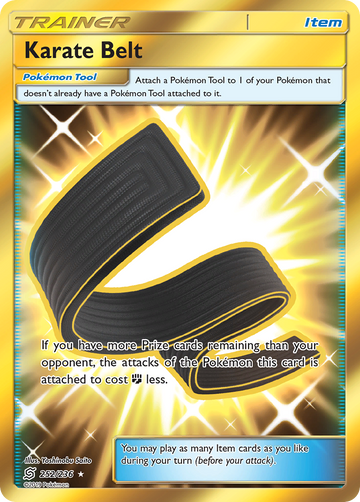 Pokémonkaart 252/236 - Karate Belt - Unified Minds - [Rare Secret]