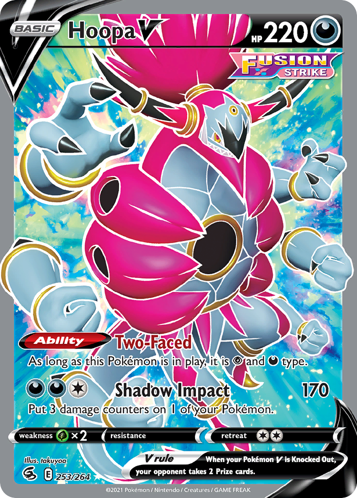 Pokémonkaart 253/264 - Hoopa V - Fusion Strike - [Rare Ultra]