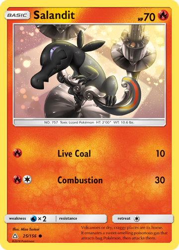 Pokémonkaart 025/156 - Salandit - Ultra Prism - [Common]