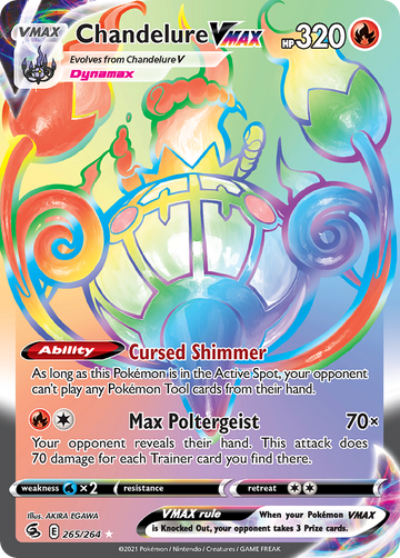 265/264 - Chandelure VMAX - [Rare Rainbow]