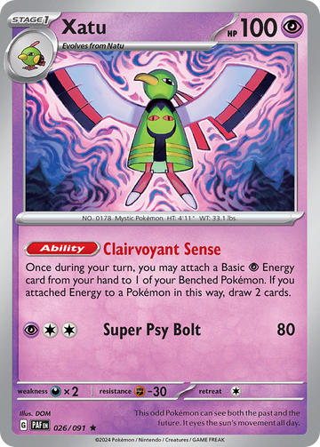 026/091 - Xatu - [Rare] - [Reverse Holo]