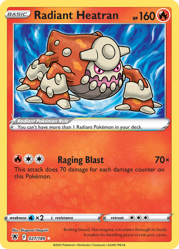 027/189 - Radiant Heatran - [Radiant Rare]