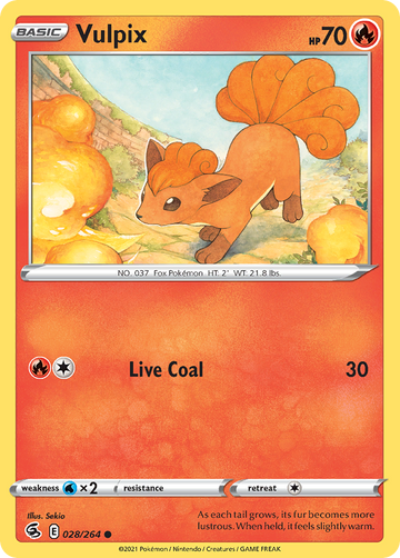 Pokémonkaart 028/264 - Vulpix - Fusion Strike - [Common]