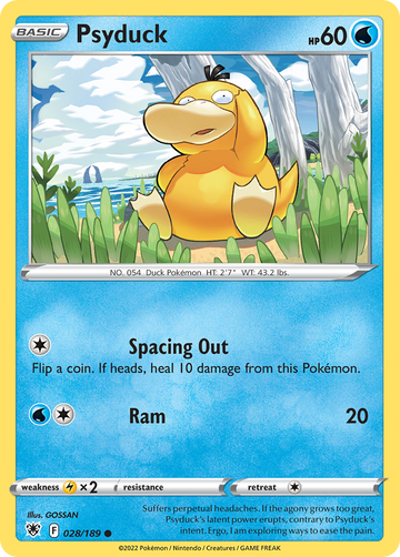 028/189 - Psyduck - Reverse Holo - [Common]