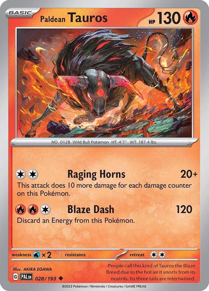 028/193 - Paldean Tauros - [Uncommon]