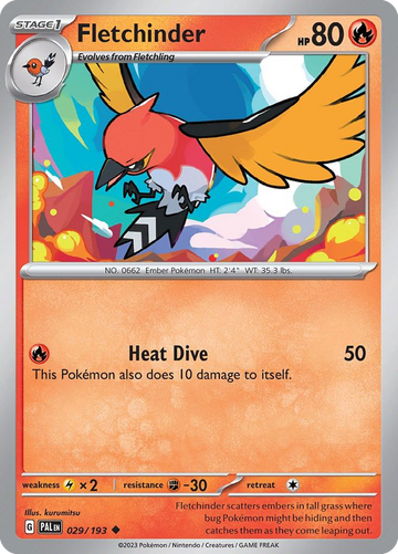 029/193 - Fletchinder - [Uncommon] - Reverse Holo