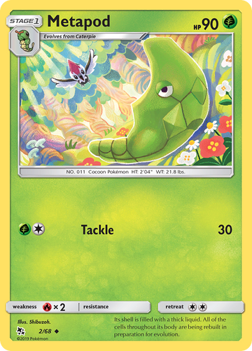 2/68 - Metapod - [Uncommon]