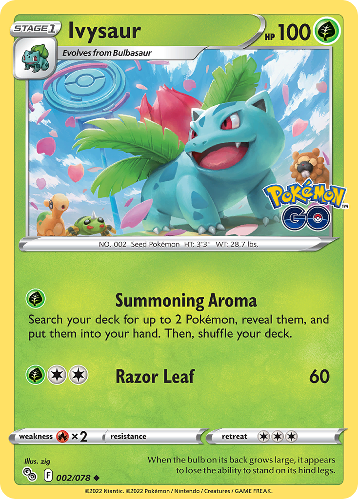 002/078 - Ivysaur - Reverse Holo - (Uncommon]