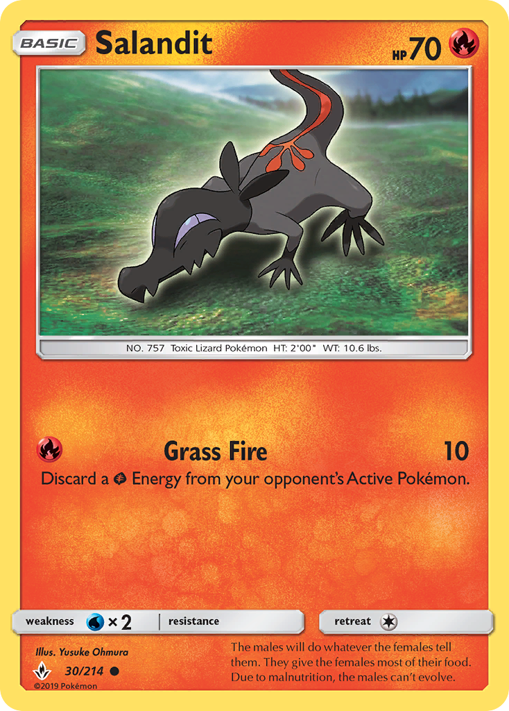 Pokémonkaart 030/214 - Salandit - Unbroken Bonds - [Common]