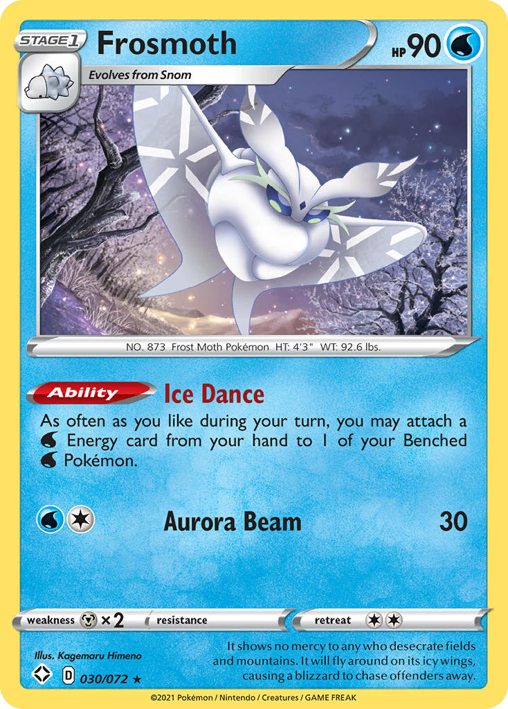Pokémonkaart 030/072 - Frosmoth - Shining Fates - [Rare Holo]