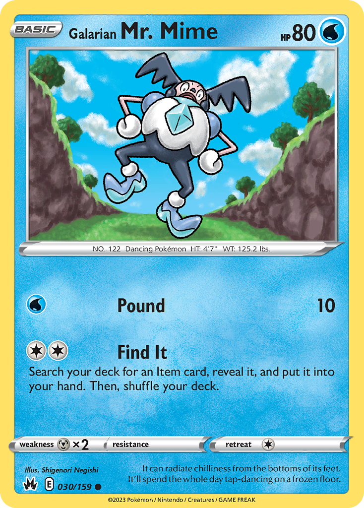 030/159 - Galarian Mr. Mime - [Common] - Reverse Holo