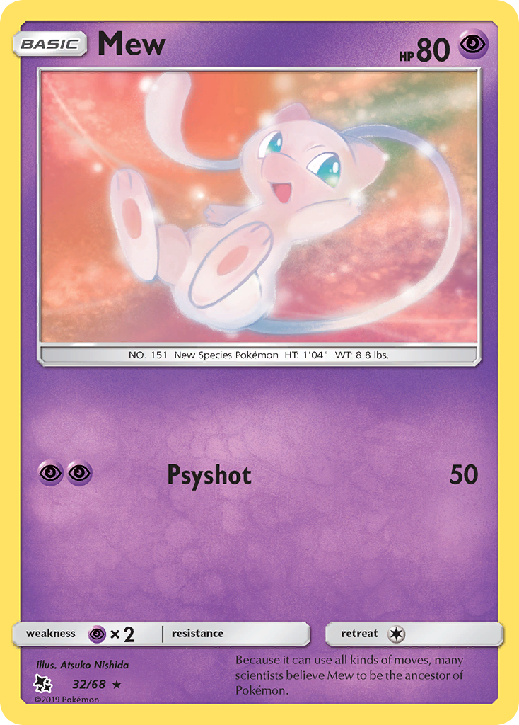 Pokémonkaart 032/068 - Mew - Hidden Fates - [Rare]