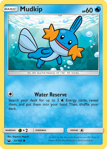 Pokémonkaart 032/168 - Mudkip - Celestial Storm - [Common]