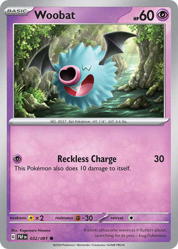 032/091 - Woobat - [Common] - [Reverse Holo]