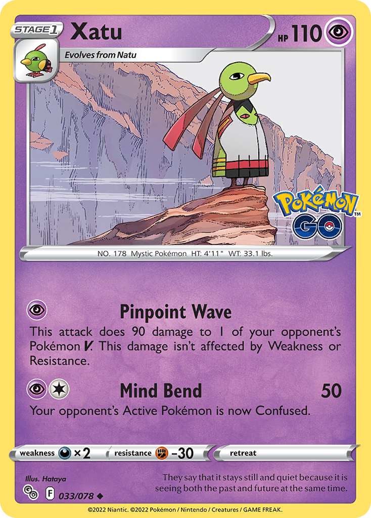 033/078 - Xatu - Reverse Holo - (Uncommon]