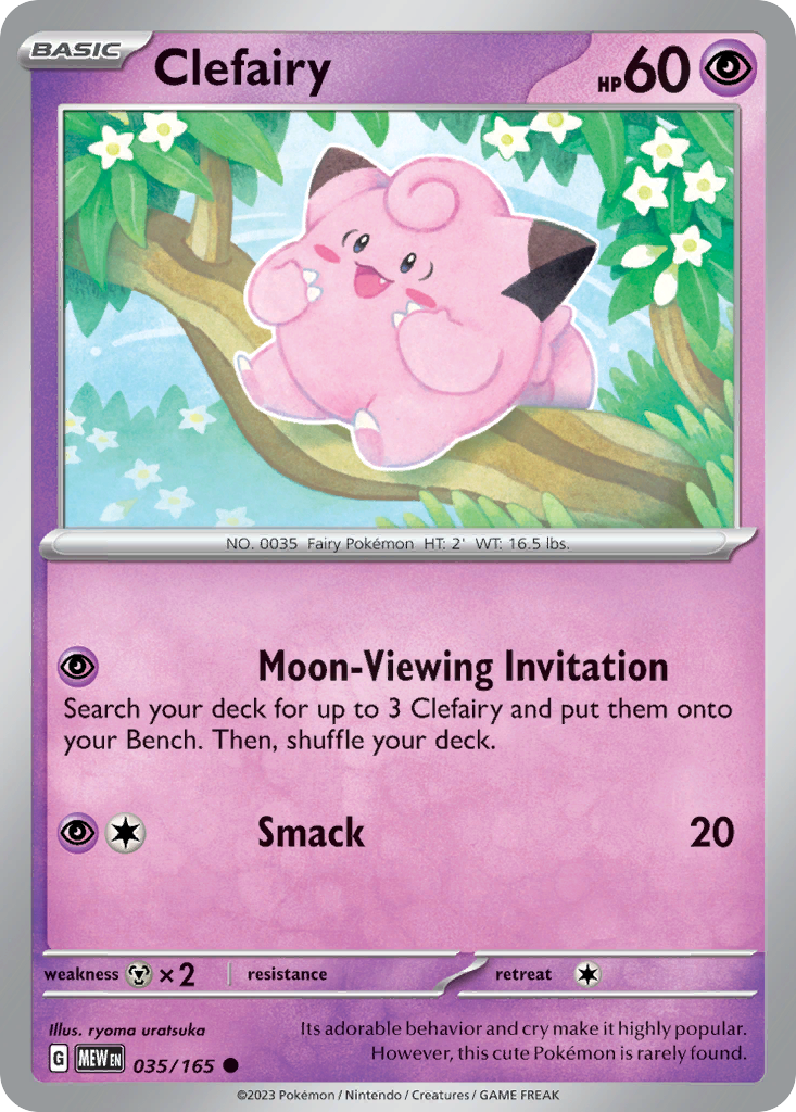 035/165 - Clefairy - [Common] - Reverse Holo