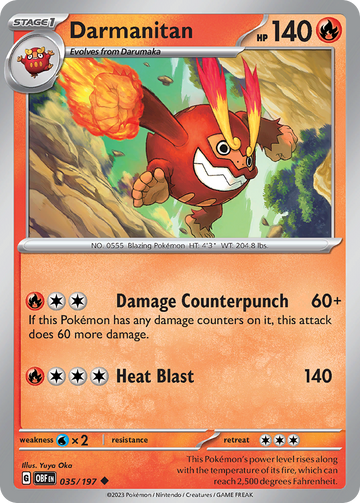 035/197 - Darmanitan - [Uncommon] - Reverse Holo