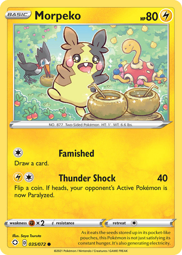Pokémonkaart 035/072 - Morpeko - Shining Fates - [Common]