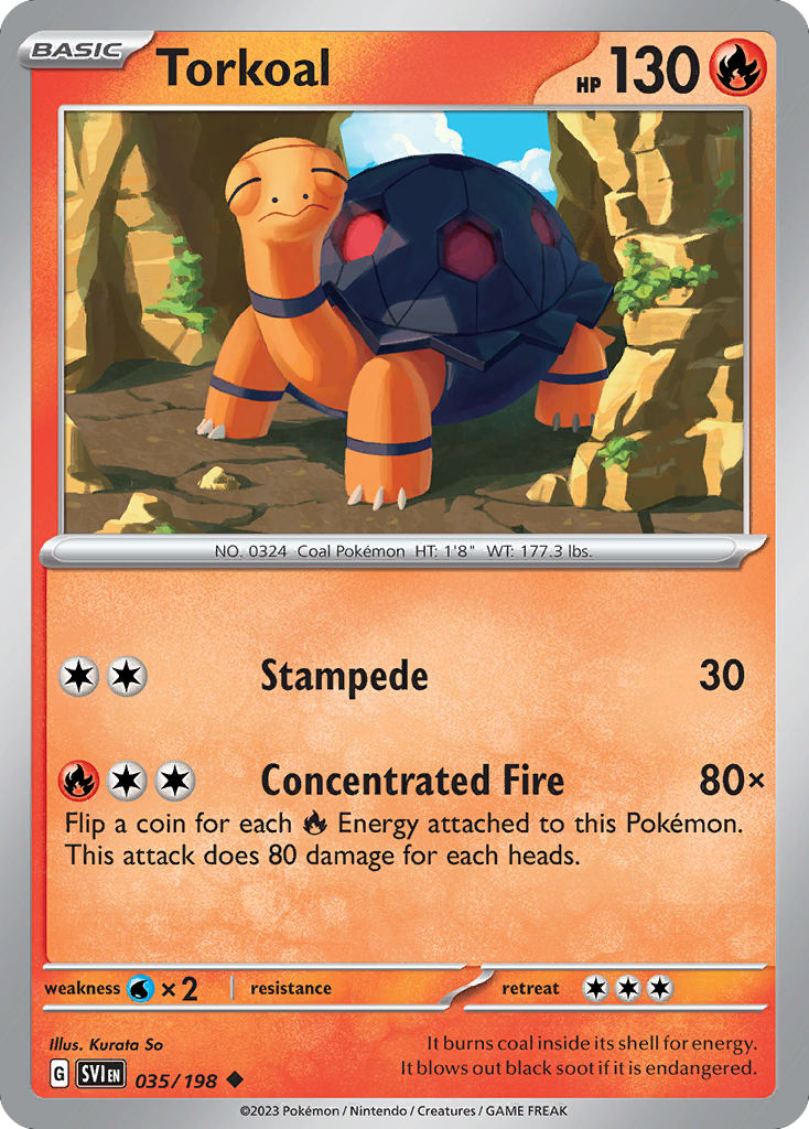 035/198 - Torkoal - [Uncommon] - Reverse Holo