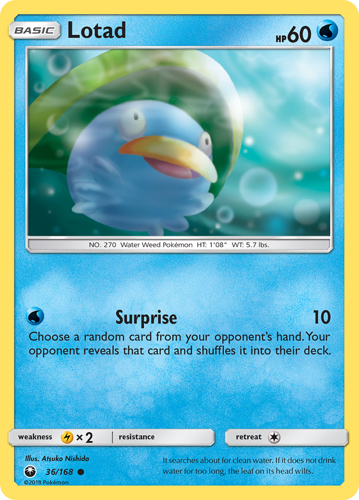 Pokémonkaart 036/168 - Lotad - Celestial Storm - [Common]