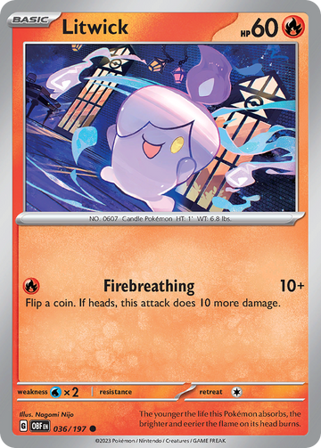 036/197 - Litwick - [Common] - Reverse Holo