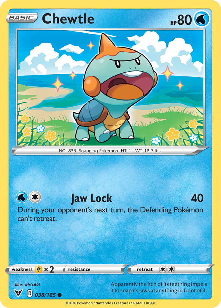 Pokémonkaart 038/185 - Chewtle - Vivid Voltage - [Common]