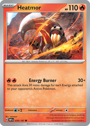 039/197 - Heatmor - [Common] - Reverse Holo