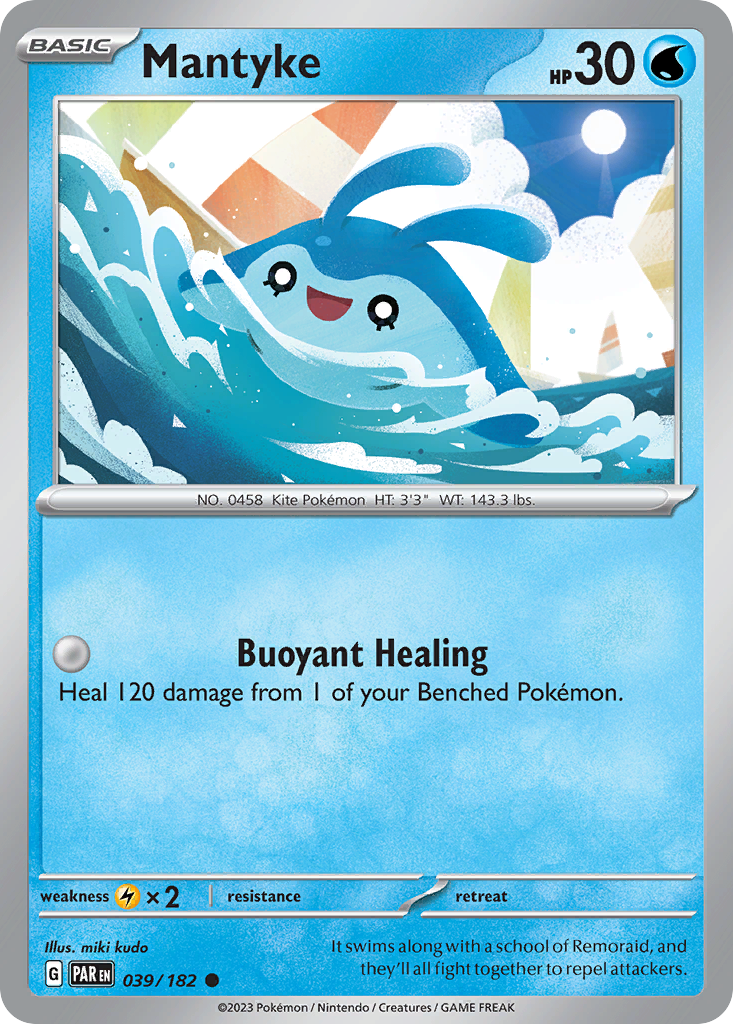 039/182 - Mantyke - [Common] - Reverse Holo-Pokemeister