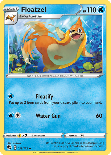 039/172 - Floatzel - Reverse Holo - [Uncommon]