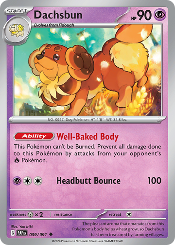 039/091 - Dachsbun - [Uncommon] - [Reverse Holo]