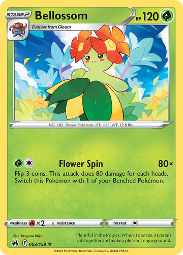 003/159 - Bellossom - [Rare] - Reverse Holo