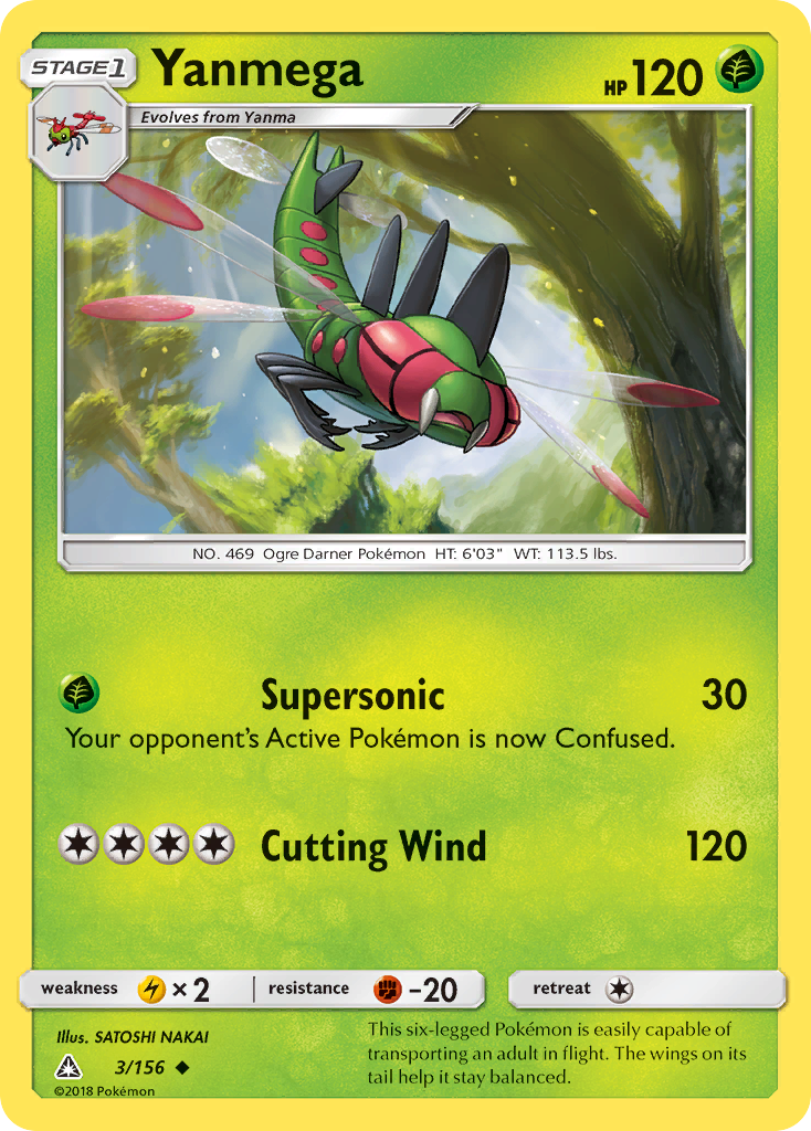 Pokémonkaart 003/156 - Yanmega - Ultra Prism - [Uncommon]
