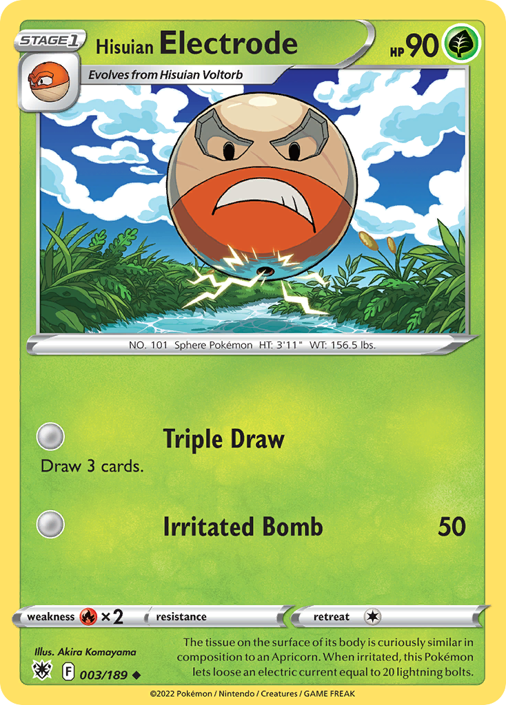 003/189 - Hisuian Electrode - Reverse Holo - [Uncommon]