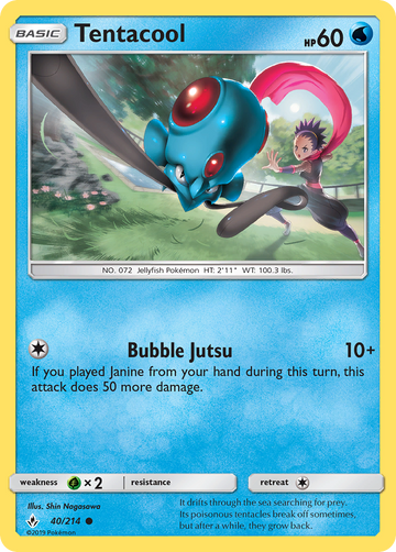 Pokémonkaart 040/214 - Tentacool - Unbroken Bonds - [Common]