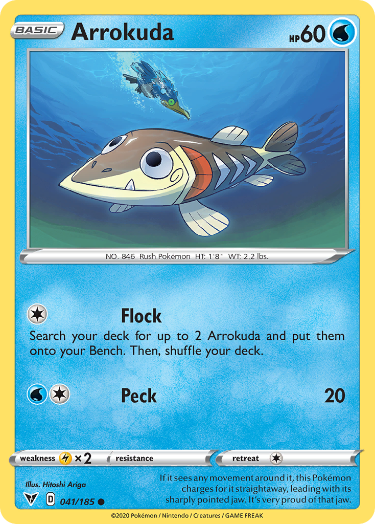 Pokémonkaart 041/185 - Arrokuda - Vivid Voltage - [Common]