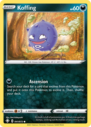 041/072 - Koffing - Reverse Holo - [Common]