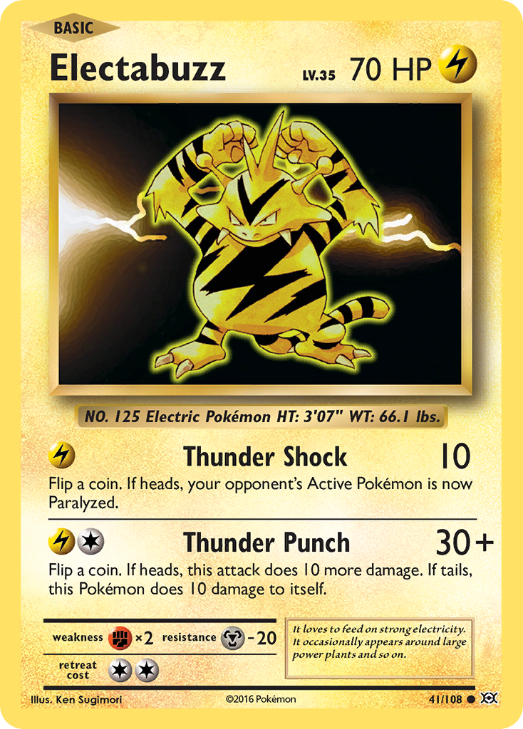 41/108 - Electabuzz - Reverse Holo - [Common]