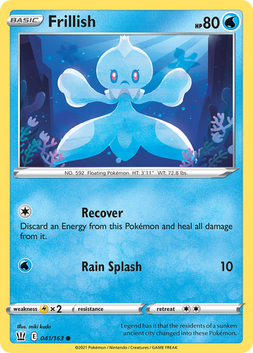 Pokémonkaart 041/163 - Frillish - Battle Styles - [Common]