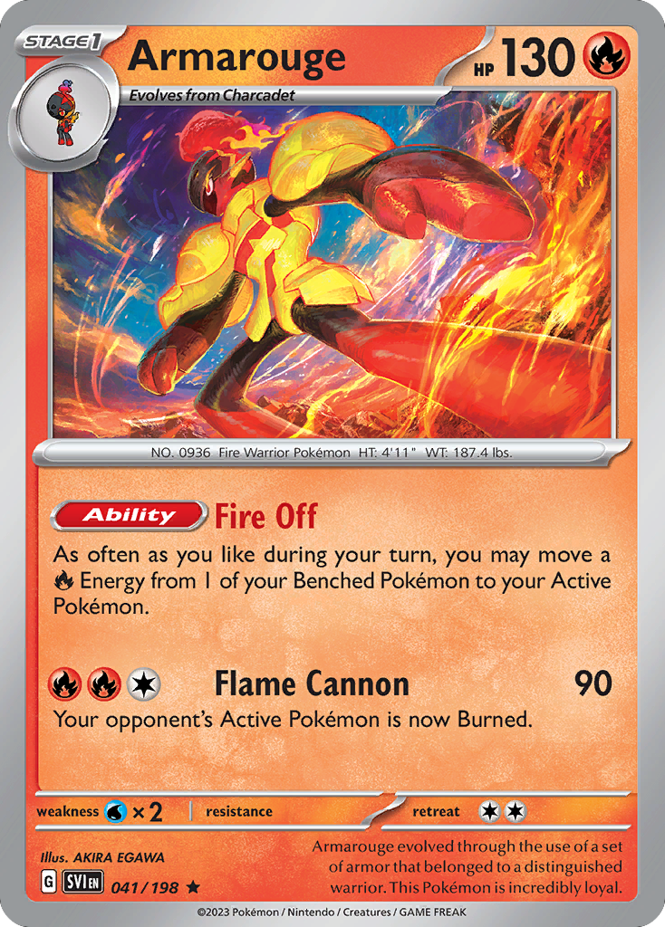 041/198 - Armarouge - [Rare] - Reverse Holo