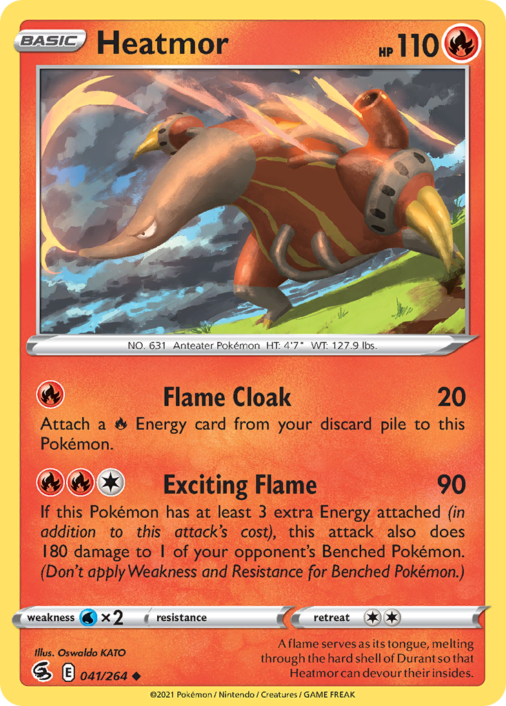 Pokémonkaart 041/264 - Heatmor - Fusion Strike - [Uncommon]