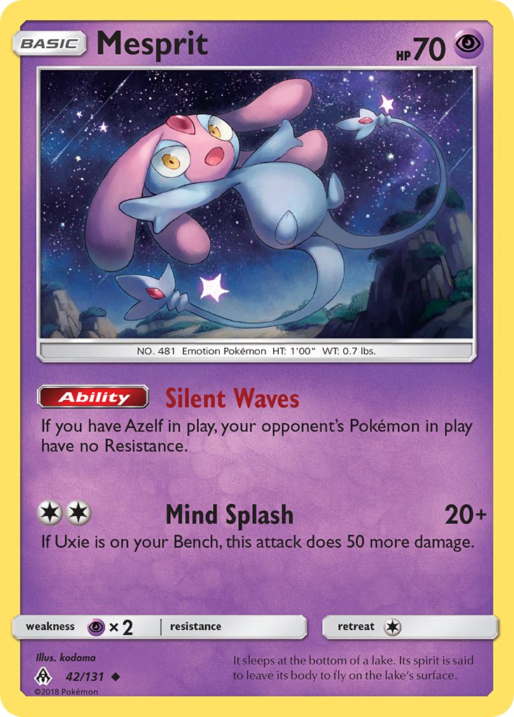 Pokémonkaart 042/131 - Mesprit - Forbidden Light - [Uncommon]