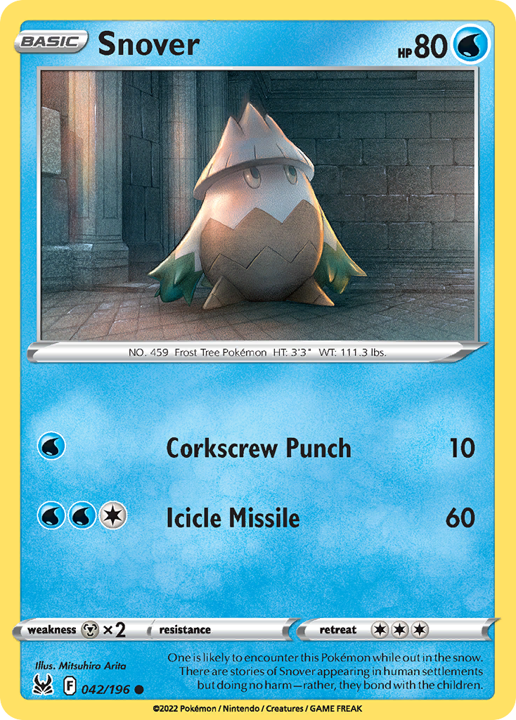 042/196 - Snover - Reverse Holo - [Common]
