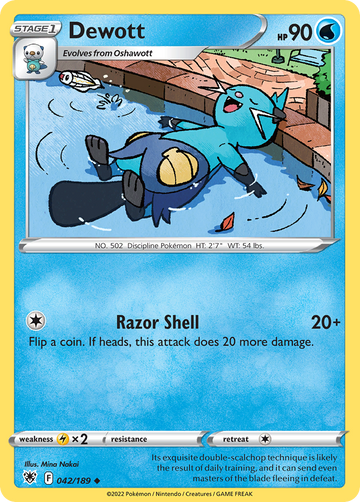 042/189 - Dewott - Reverse Holo - [Uncommon]