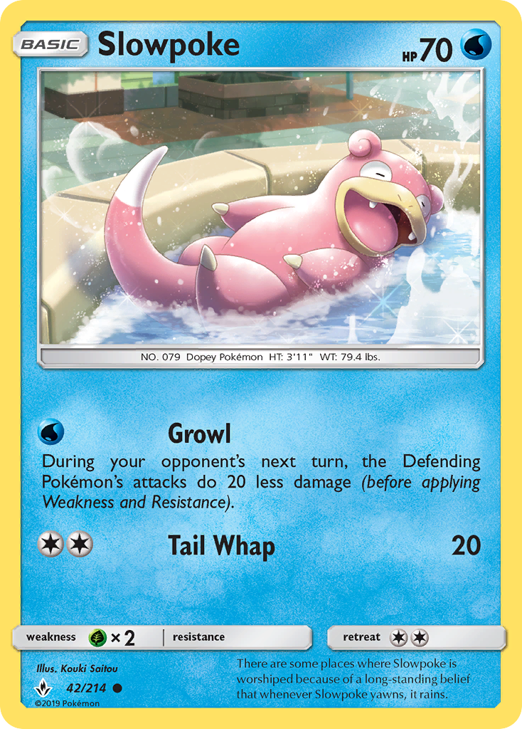 Pokémonkaart 042/214 - Slowpoke - Unbroken Bonds - [Common]
